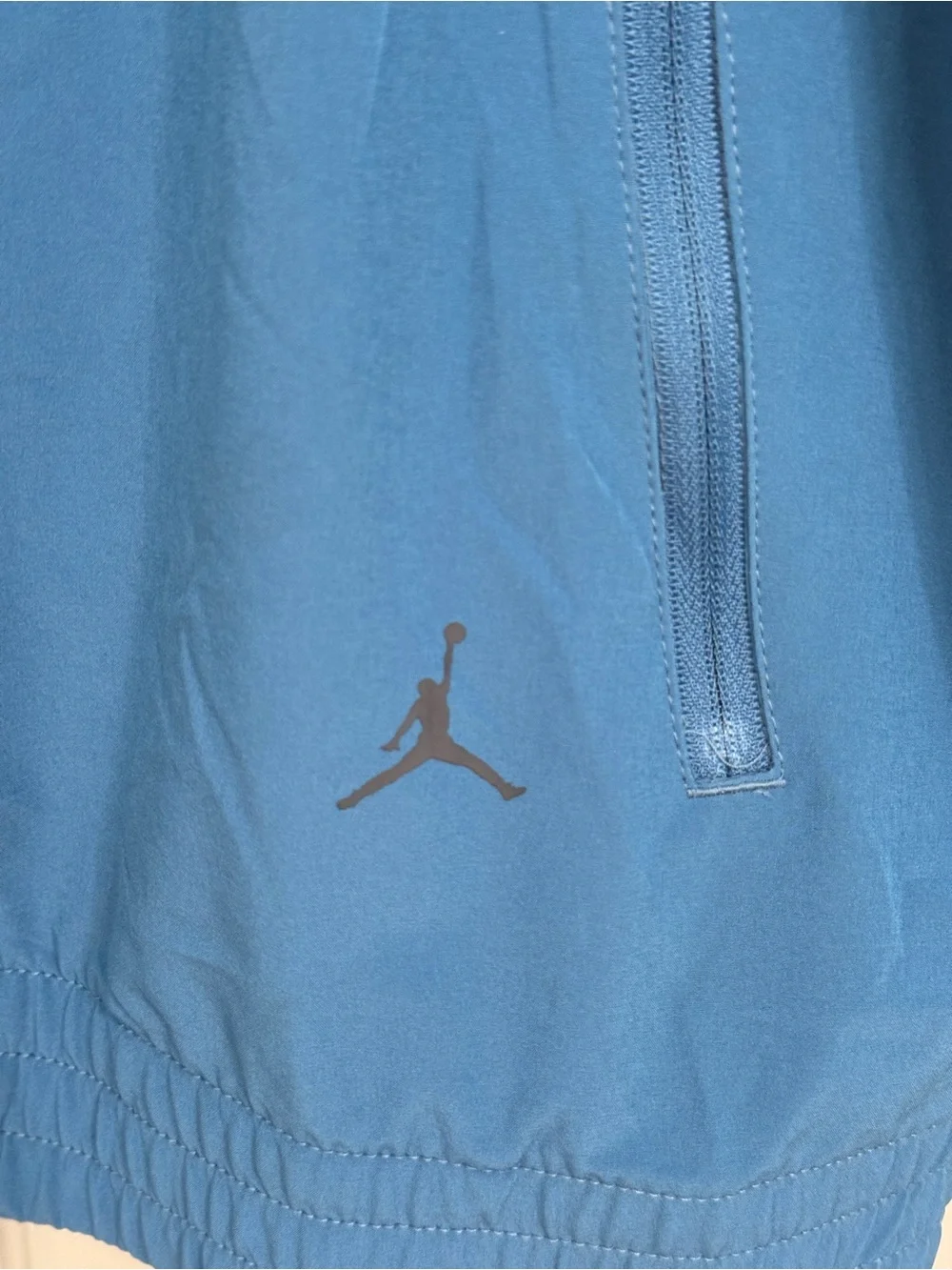 Jordan Sport Nike Dri Fit Blue Throwback Warm Up JAM Jacket Windbreaker Large